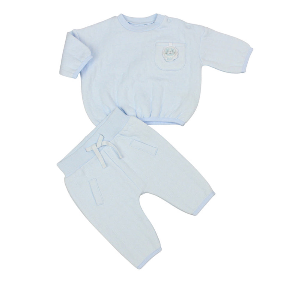 Baby Blue Jungle Bear 2PC Outfit