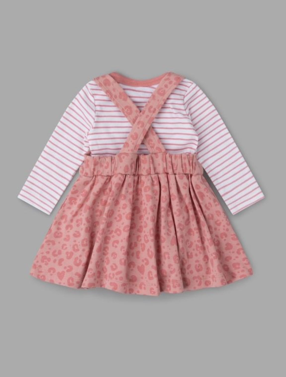 Baby Animal Print 2PC Dress Set 0-18M