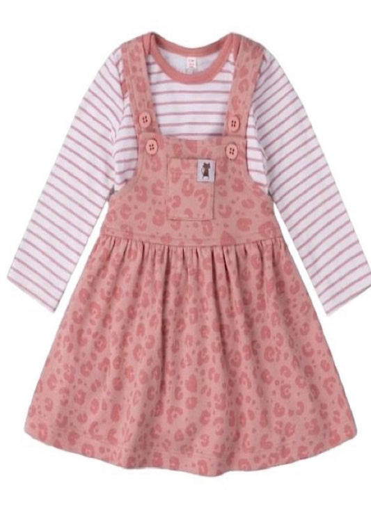 Baby Animal Print 2PC Dress Set 0-18M