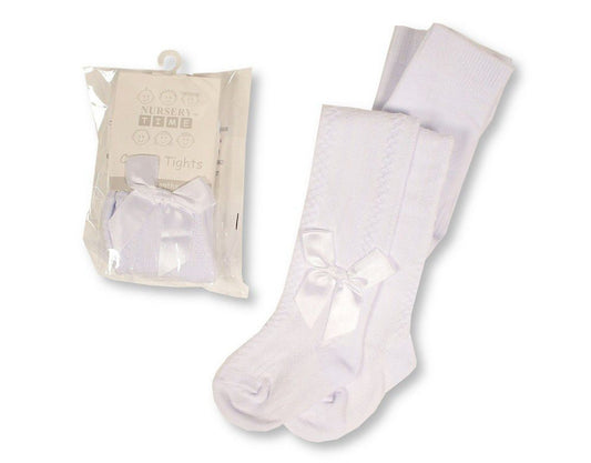 White Diamond Pelerine Bow Tights