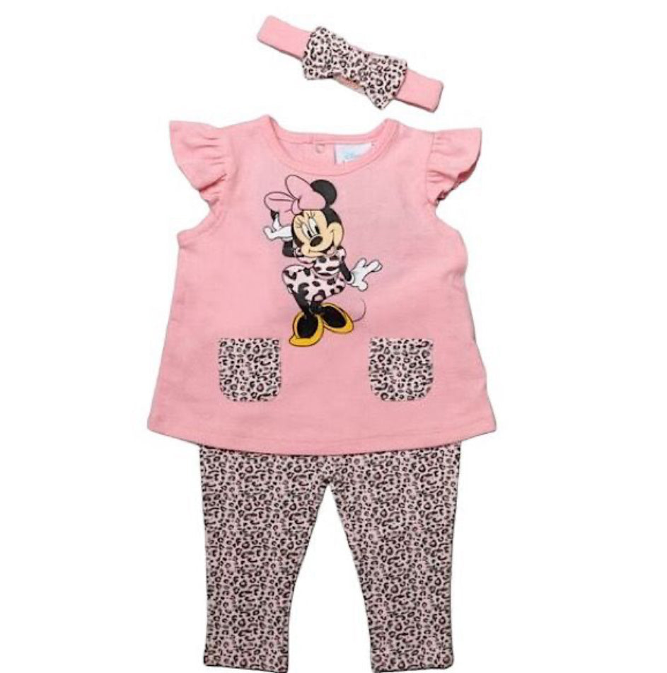 Disney Leopard Minnie 3pc Lounge Set 3-24M