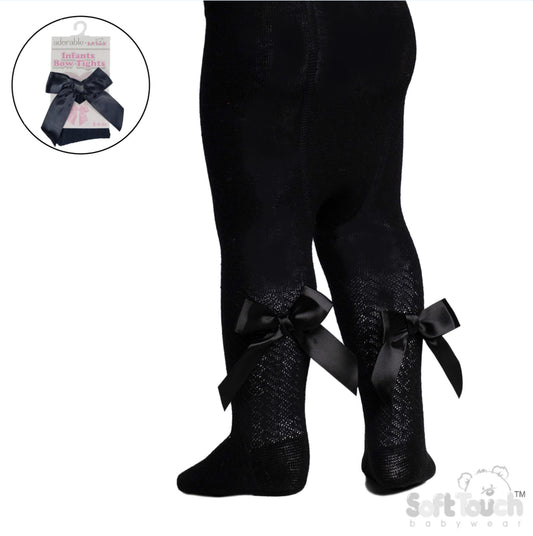 Chevron Knit Bow Tights